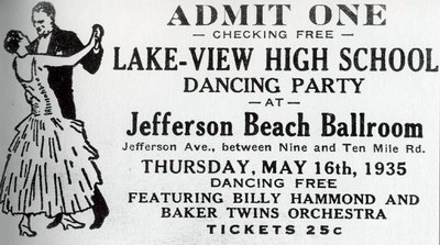 Jefferson Beach Dance Pavillion - Ticket